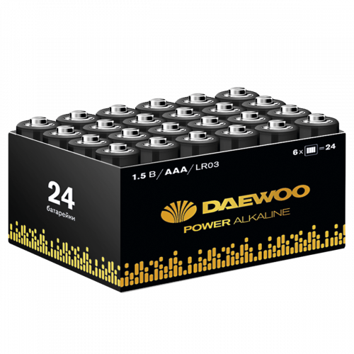 Батарейка Daewoo LR03 AAА Power Alkaline (уп.24 штуки) (24/576) АКЦИЯ!!! до 31.01.24