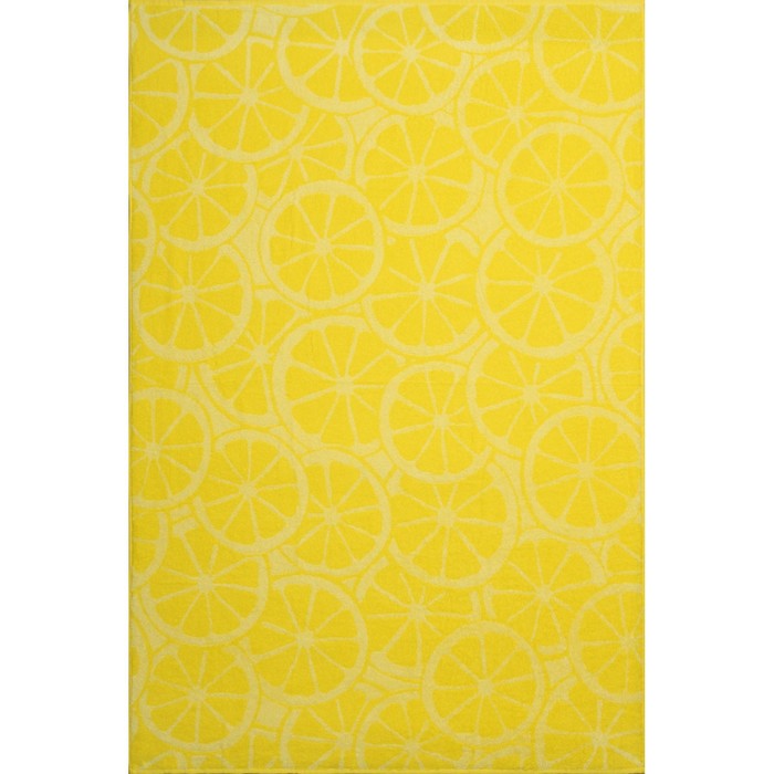 Полотенце махровое Lemon color 70×130 см, цв.желтый, 360 г/м², хлопок 100%