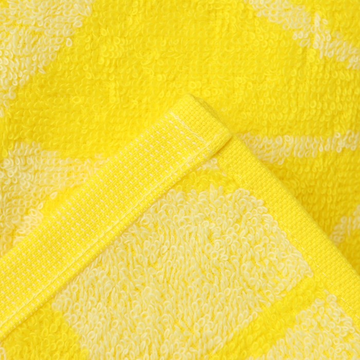 Полотенце махровое Lemon color 70×130 см, цв.желтый, 360 г/м², хлопок 100%