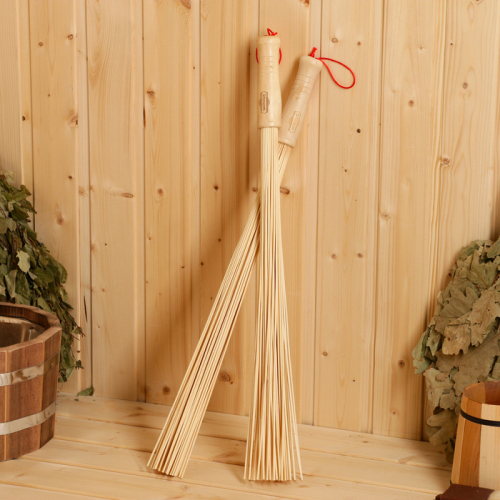 Набор веников массажных из бамбука (2), 60 см, прут 0.2 см