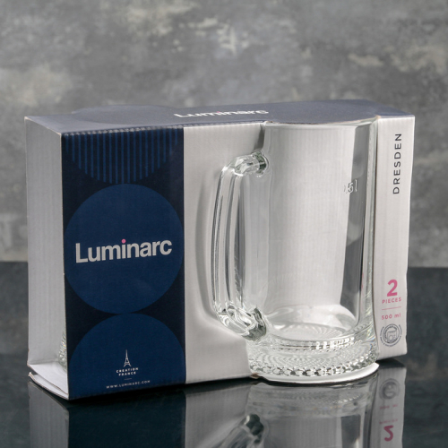 Набор стеклянных кружек для пива Luminarc «Дрезден», 500 мл, 2