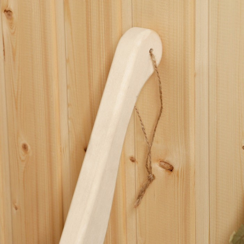 Ковш для бани деревянный 0.9 л, 51 см, ЛИПА, нержавеющая вставка, с горизонтальной ручкой FT