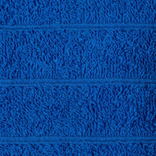 Полотенце махровое перманент, размер 70х140 см, хлопок 100%, 400г/м2, цвет синий