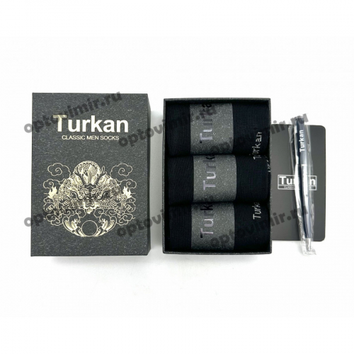 Носки мужские Turkan дракон черные с ручкой L-585