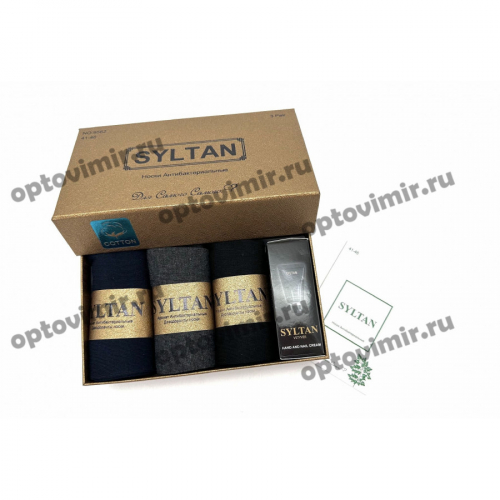Носки мужские Syltan ароматизированные в подарочной коробке с кремом 9562