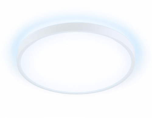 Потолочный светодиодный светильник FZ3001 WH белый IP44 24W+10W 6400+6400К D290*40 (Без ПДУ)