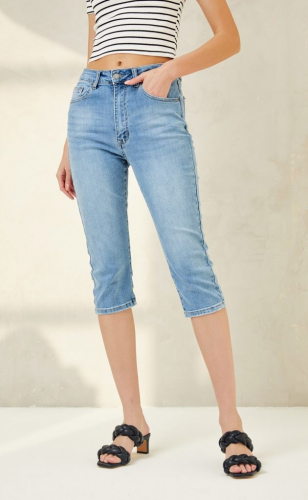 Бриджи женские джинсовые F112-0911b синие