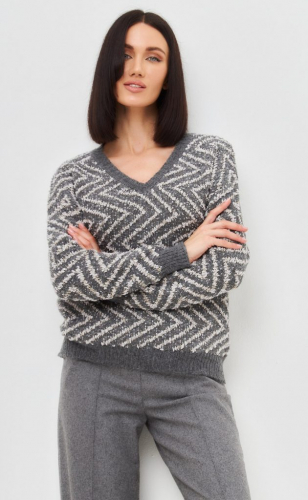 Пуловер P322-15201 grey