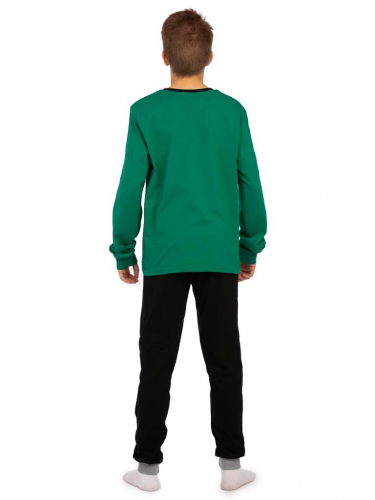 785835 Комплект детский (джемпер,брюки) Зелёный, Чёрный