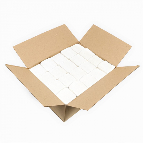 Бумажные полотенца V сложения белые, 25 г/м2, 200 л, 23*20, 20 упаковок
