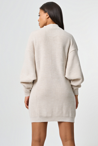 Платье-свитер с шерстью в составе кокосовое молоко