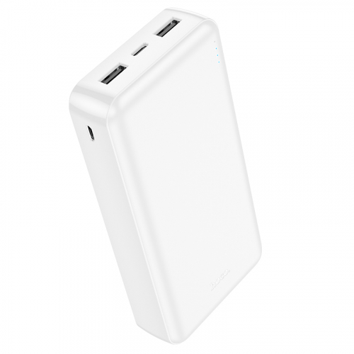 Портативный аккумулятор Power Bank Hoco J100A 20000mAh 2USB A, 2.1A, белый