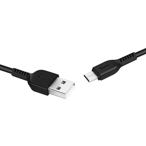 Кабель Hoco X 20 USB A, microUSB B, ПВХ, черный 1м, в коробке (30)