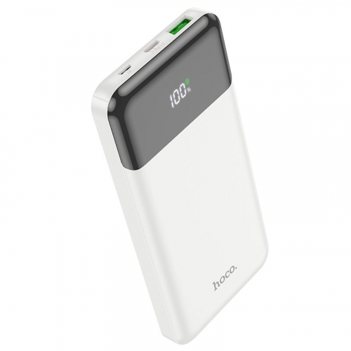 Портативный аккумулятор Power Bank Hoco J102 10000mAh 1USB A (QC3.0)+ Type-C (PD20W), белый