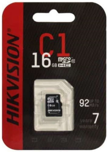 Карта памяти 016 GB Hikvision UHS-1 C1 92/10Mb/s (micro SDHC,class10) без адаптера