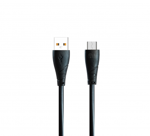 Кабель FaisON K-02 USB A, microUSB B, ПВХ, 2А, черный в коробке, 1м