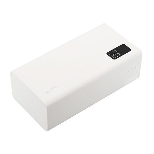Портативный аккумулятор PowerBank Perfeo MOUNTAINS (50000mAh PD20W,QC3.0, 4*USB A) белый (PF_B4888)