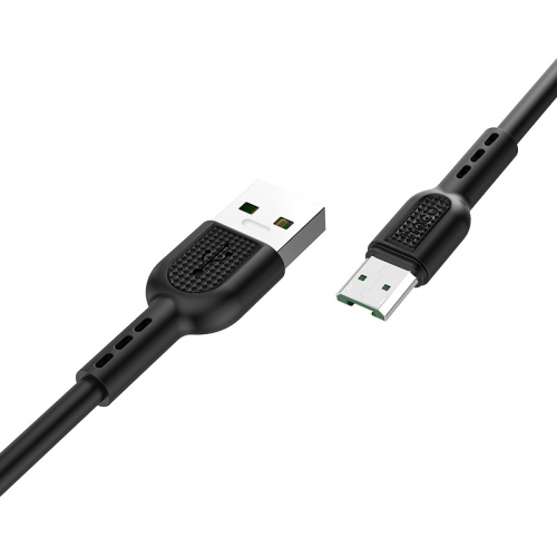 Кабель Hoco X 33 USB A, microUSB B, ПВХ, 4A, черный 1м, в коробке (33)