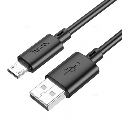 Кабель Hoco X 88 USB A, microUSB B, ПВХ, черный 1м, в коробке (34)