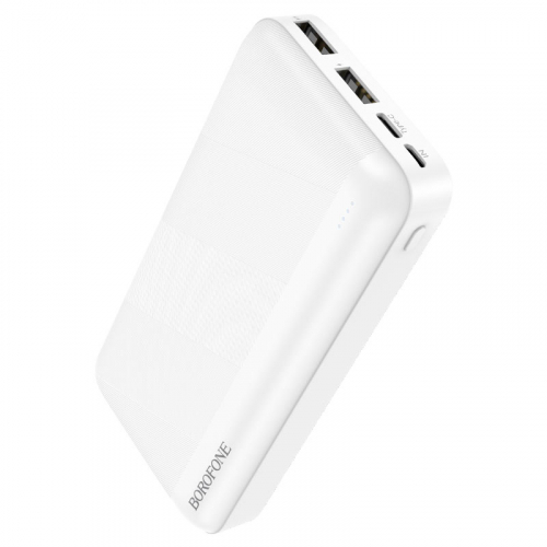 Портативный аккумулятор Power Bank Borofone BJ27A 20000mAh 2USB (2.1A max), белый