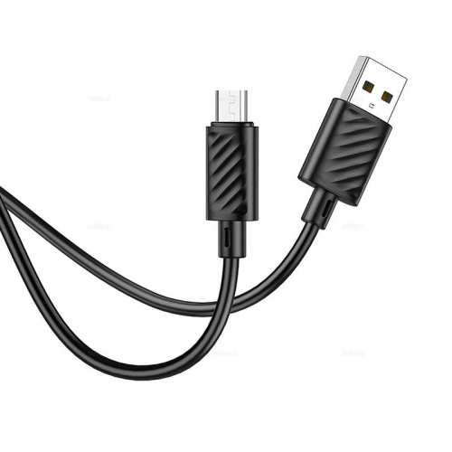 Кабель Hoco X 88 USB A, microUSB B, ПВХ, черный 1м, в коробке (34)