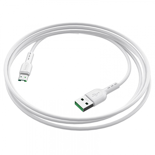 Кабель Hoco X 33 USB A, microUSB B, ПВХ, 4A, белый 1м, в коробке (33)