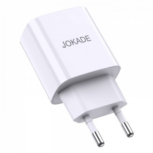 Сетевое зарядное Jokade JB041 USB A(QC3.0) + Type-C(гн), PD20W, белое, блистер