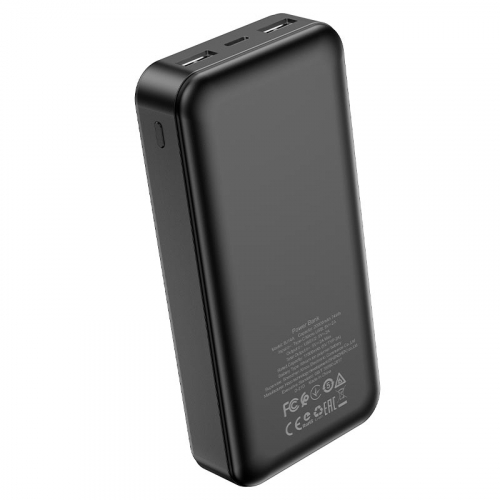 Портативный аккумулятор Power Bank Borofone BJ14A 20000mAh Type-C/2USB (2A max), дисплей, черный