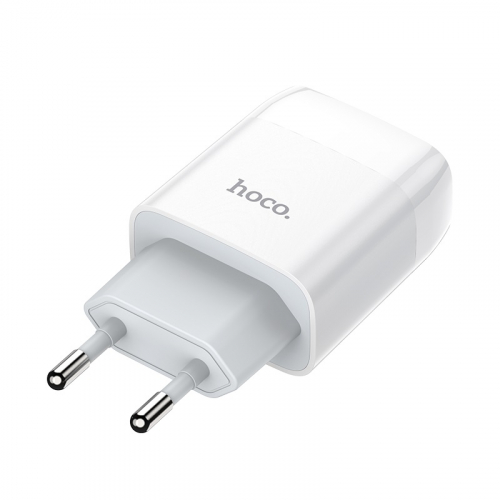Сетевое зарядное Hoco C72A USB A (2100мА) 1USB выход, белое, блистер (36/216)