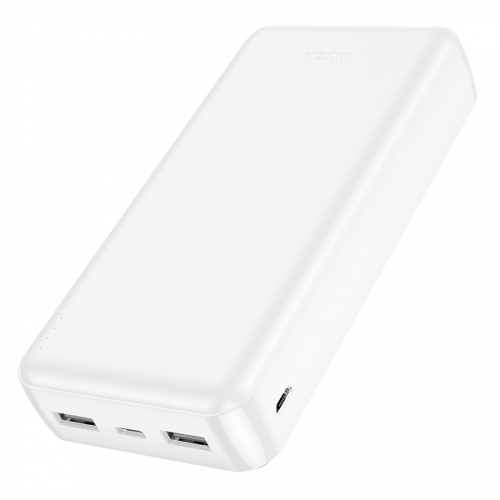 Портативный аккумулятор Power Bank Hoco J100A 20000mAh 2USB A, 2.1A, белый