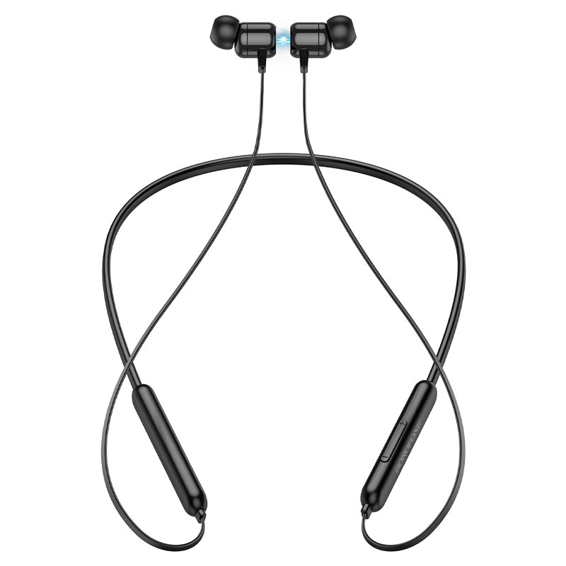 Гарнитура Borofone BE58 bluetooth вакуумная спортивная черная (80)