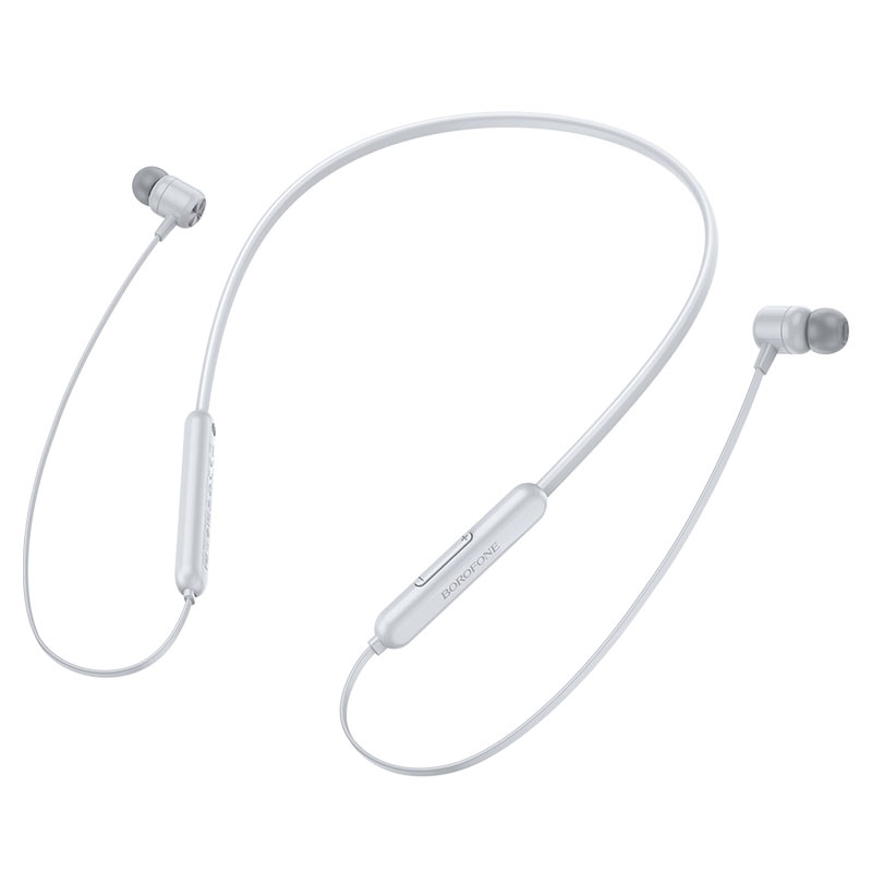 Гарнитура Borofone BE58 bluetooth вакуумная спортивная серая (80)