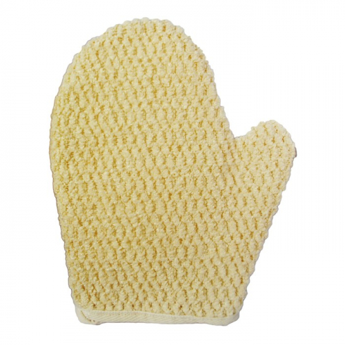 Мочалка Beauty Format натуральная рукавица, хлопковый шенилл