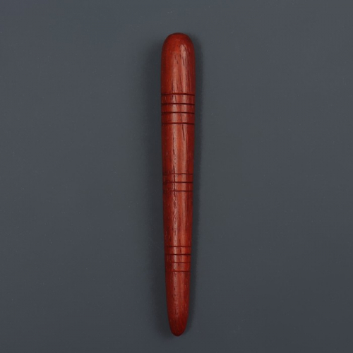 Массажёр «Скалка», деревянный, универсальный, 14,5 × 1,5 см, цвет «красное дерево»