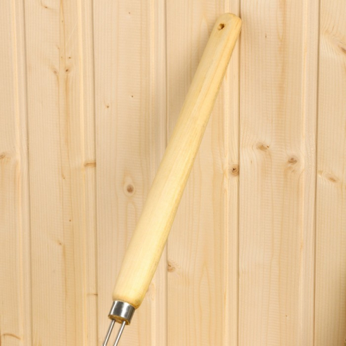 Ковш для бани из нержавеющей стали, 1.2л, 56 см, с деревянной ручкой
