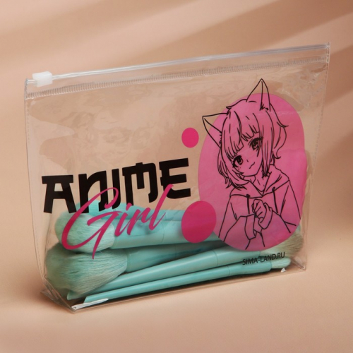Косметичка из прозрачного PVC «Аниме Girl»