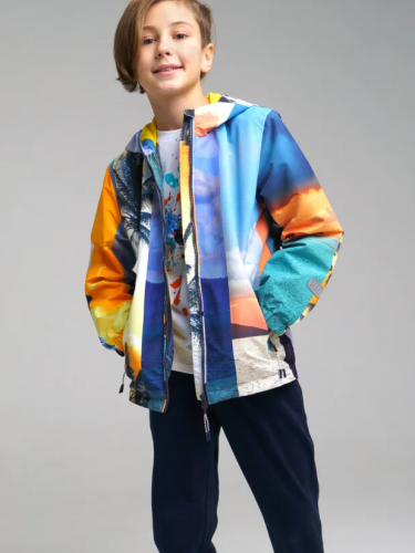 1749 р.  3481 р.  Куртка текстильная с полиуретановым покрытием для мальчиков (ветровка)