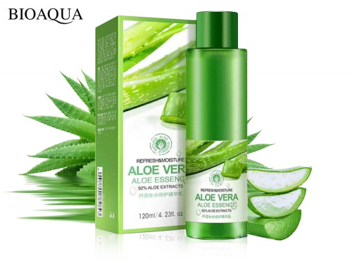 Увлажняющая эссенция с Алое Bioaqua Aloe Vera 92%, 120 ml