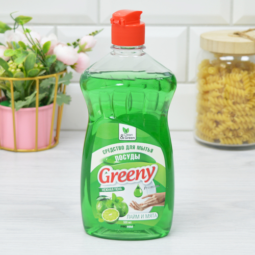 Средство для мытья посуды Greeny Premium 