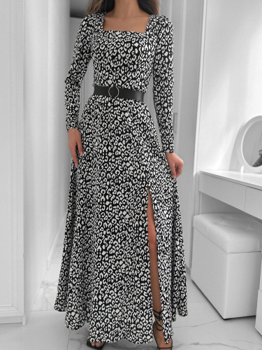 Платье «Шейна» (черный-леопард)