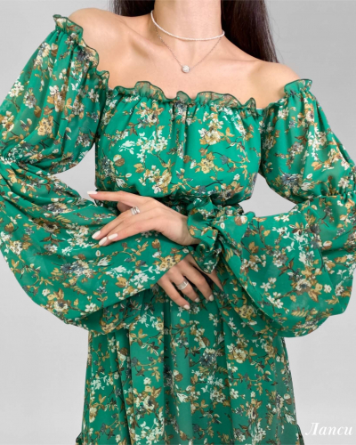 Платье «Лапси» (зеленый)