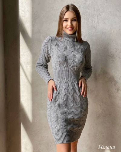 Платье «Мэлани» (серый) One Size Турция