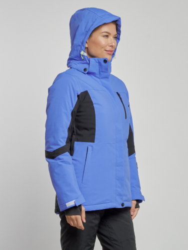 Горнолыжная куртка женская зимняя фиолетового цвета 3105F