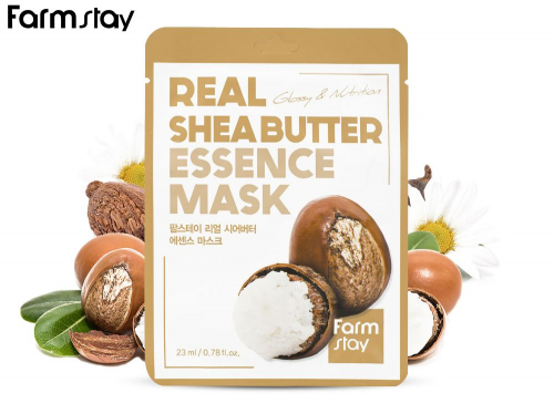 Питательная тканевая маска с Ши FarmStay Real Shea Butter Essence Mask, 23 ml