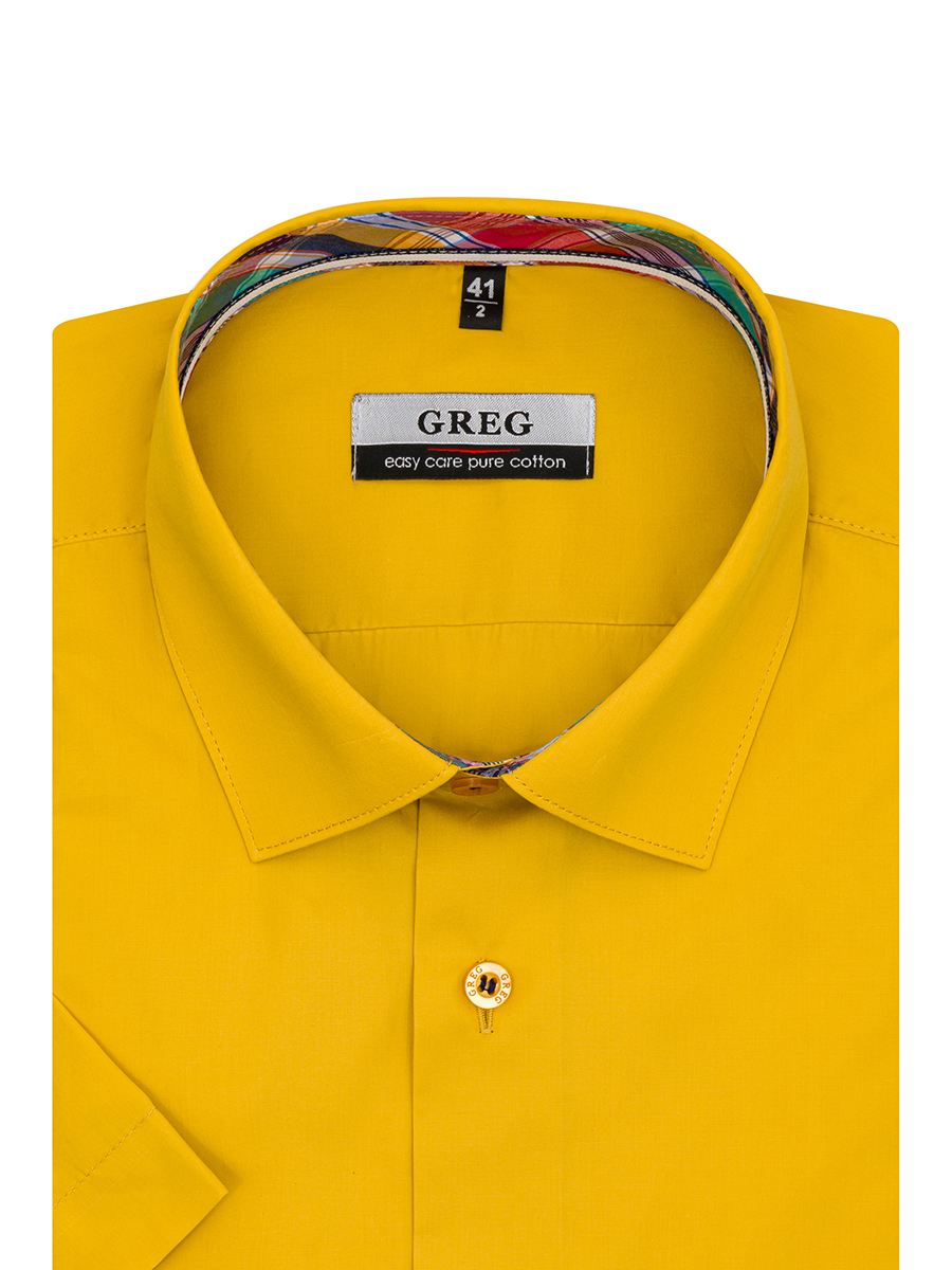 Сорочка мужская короткий рукав GREG 530/201/7362/Z/1p