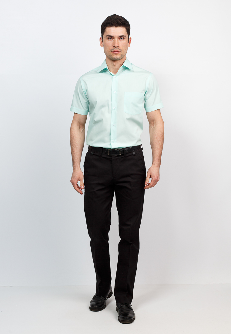 Сорочка мужская короткий рукав GREG 410/309/FR MINT/Z