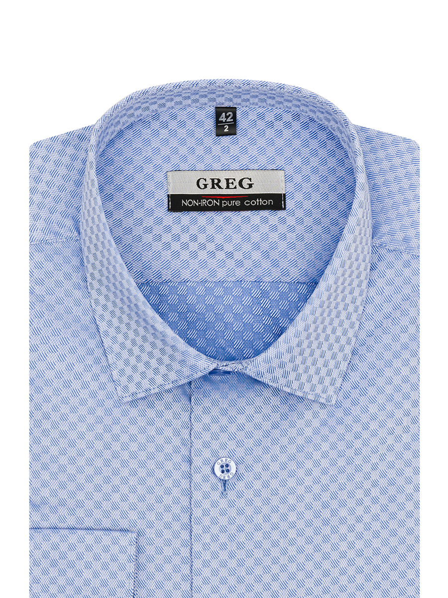 Сорочка мужская длинный рукав GREG 223/231/8702/Z
