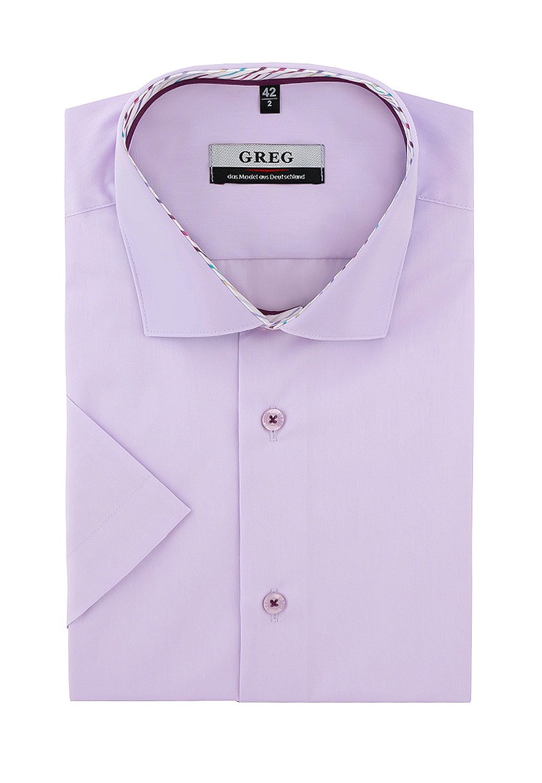 Сорочка мужская короткий рукав GREG 720/109/LV/Z/1p