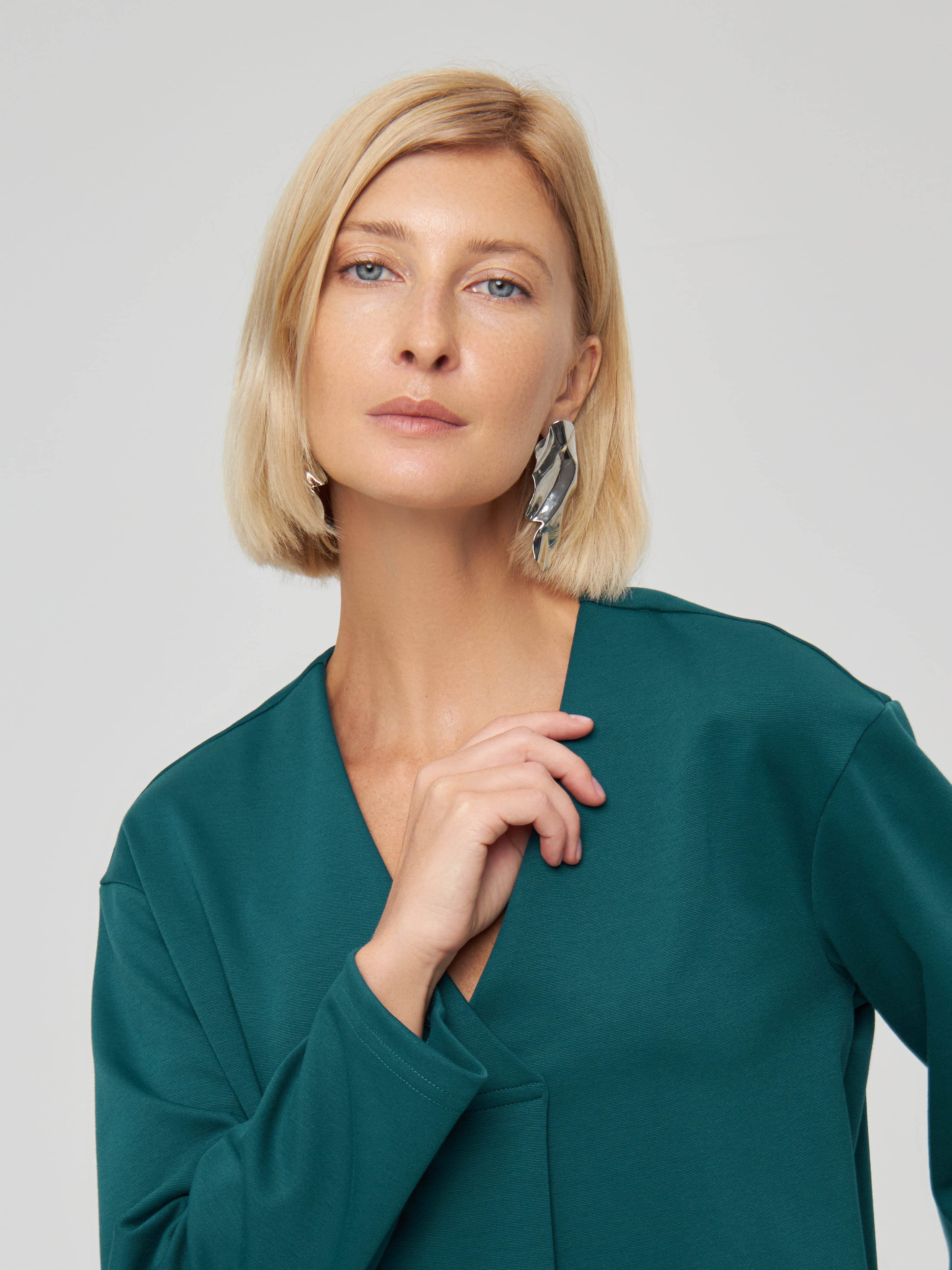 Джемпер женский KATHARINA KROSS KK-JP-0027-3T-AH-т.бирюзовый