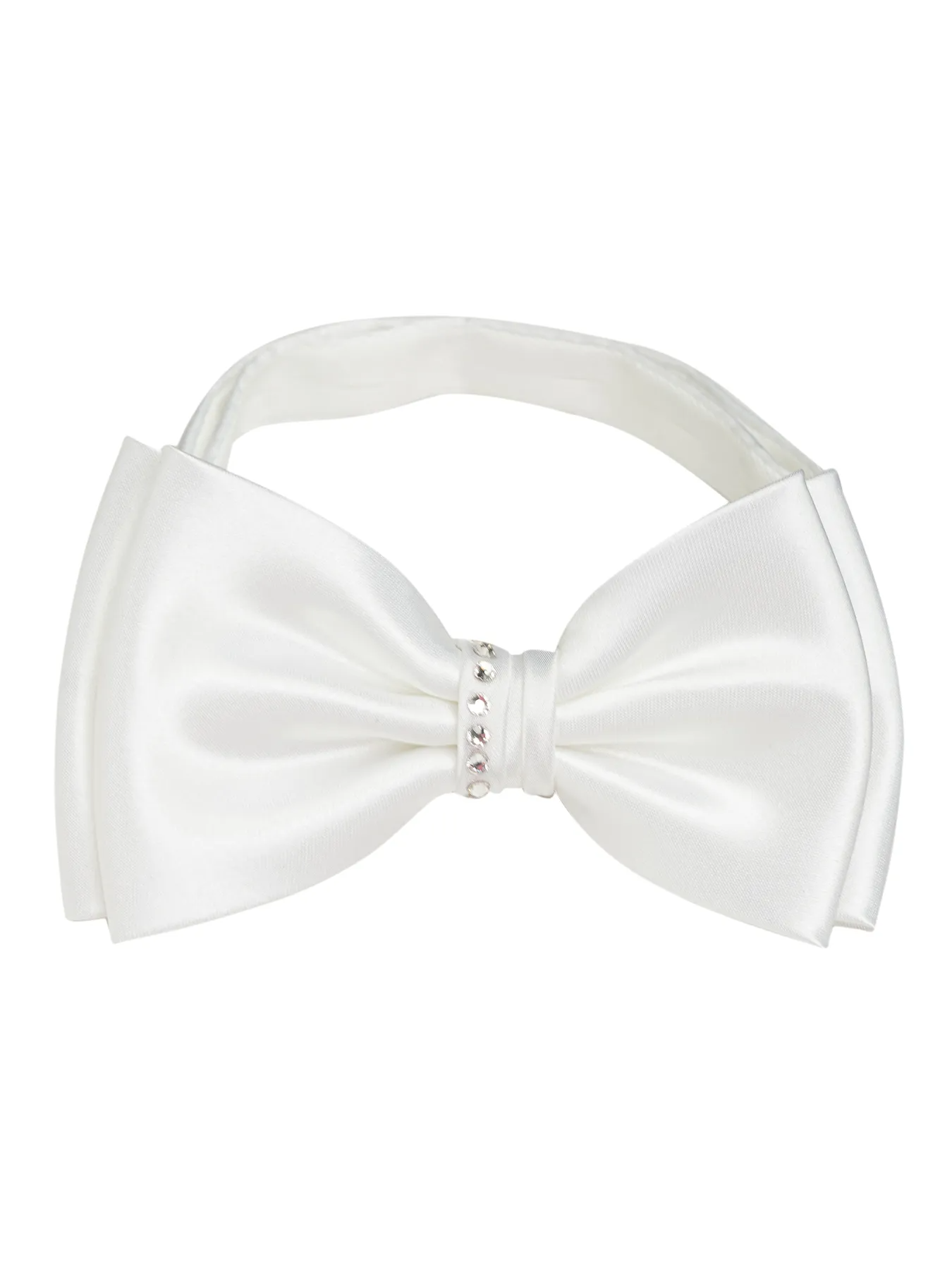 Галстук-бабочка мужской GREG Greg-poly бел+стразы.22.1.300